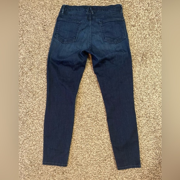 Good American Good Waist Crop Jeans Womens Size 6/28 Blue Denim Stretch - Picture 8 of 9